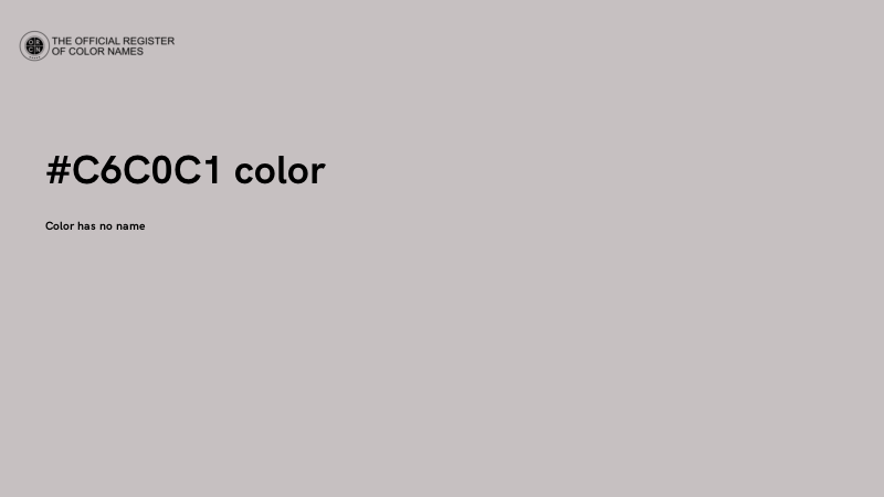#C6C0C1 color image