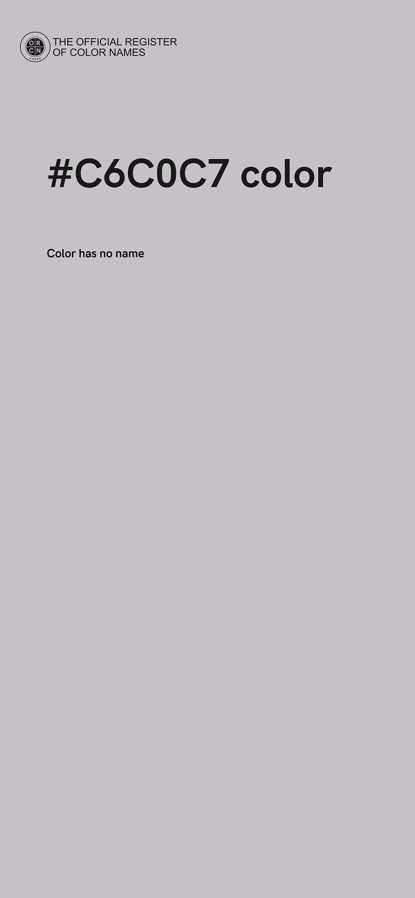 #C6C0C7 color image
