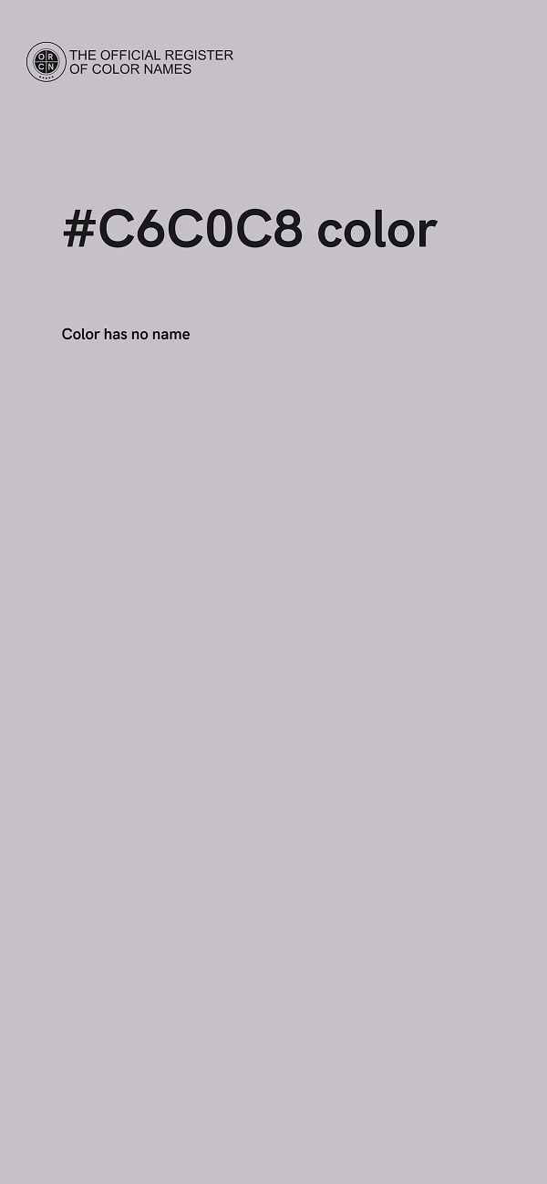 #C6C0C8 color image