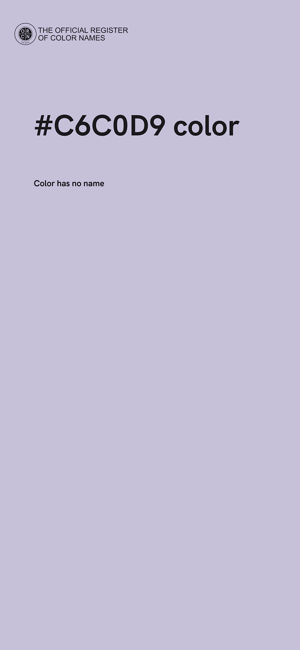 #C6C0D9 color image