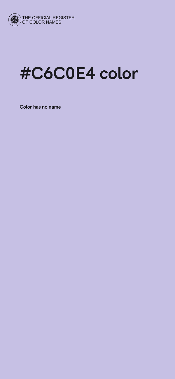 #C6C0E4 color image