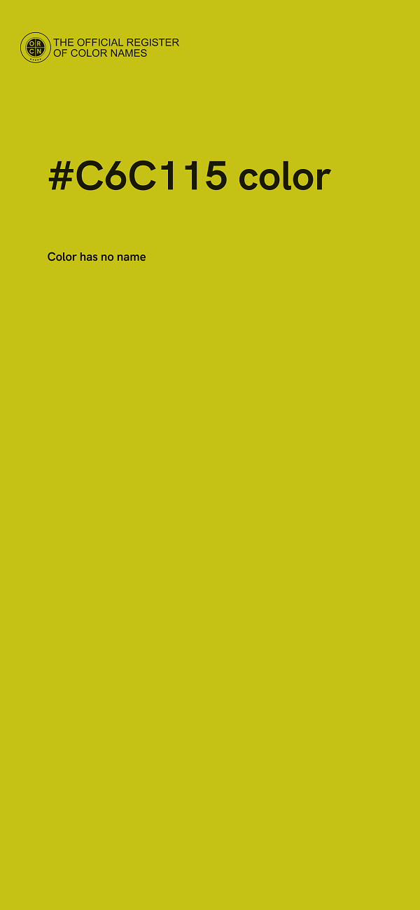#C6C115 color image
