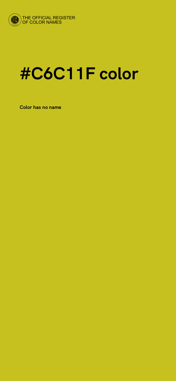 #C6C11F color image