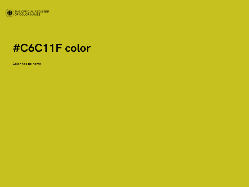 #C6C11F color image