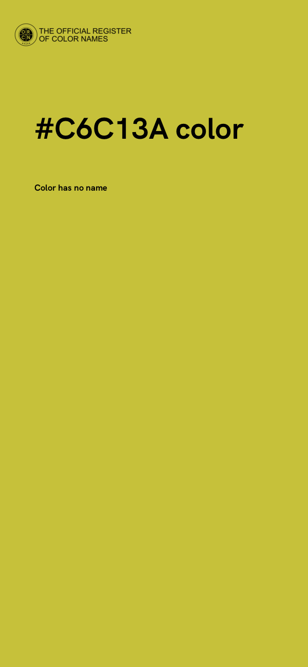 #C6C13A color image