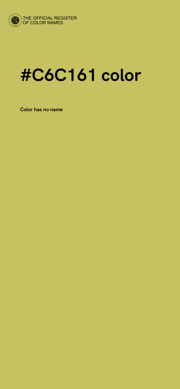 #C6C161 color image