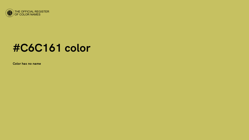 #C6C161 color image