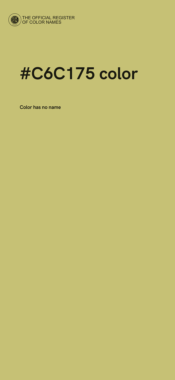 #C6C175 color image