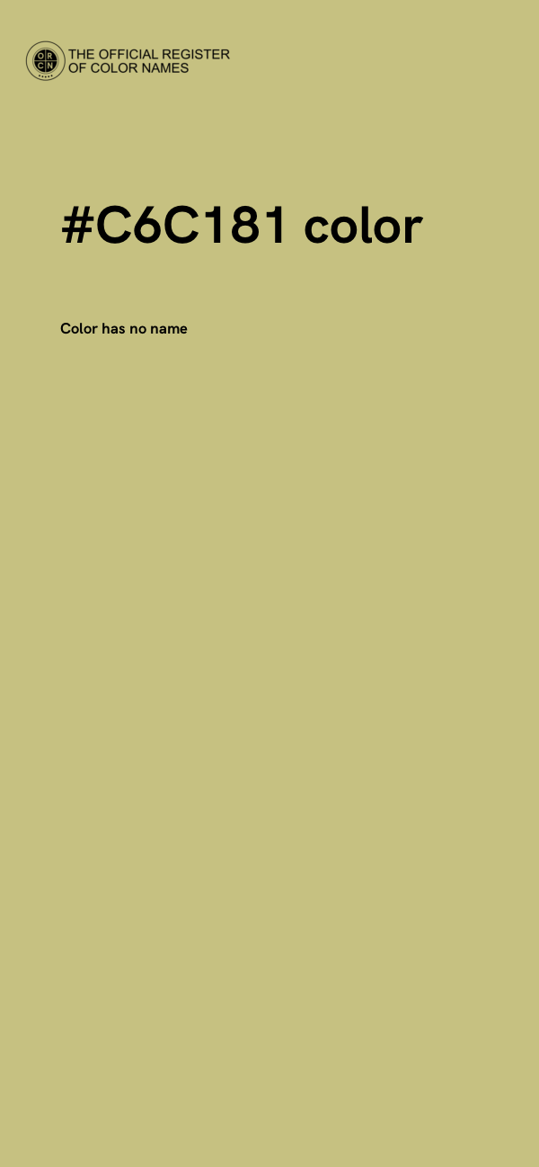 #C6C181 color image
