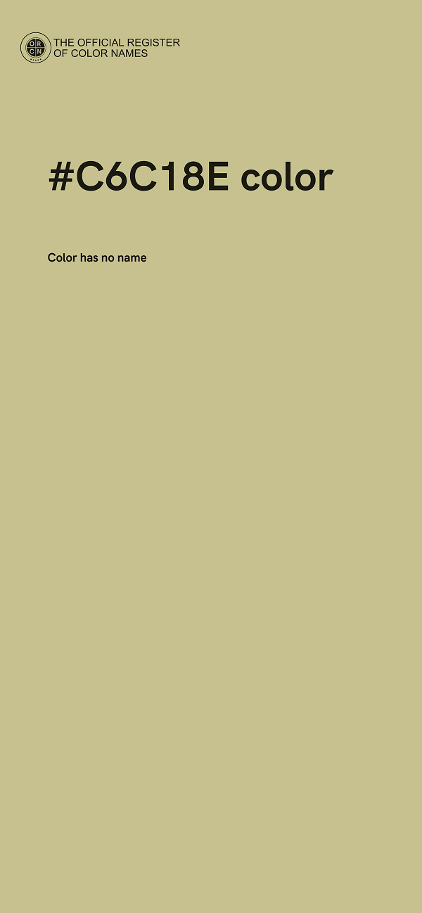 #C6C18E color image