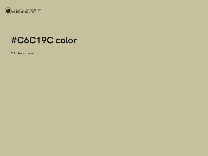 #C6C19C color image