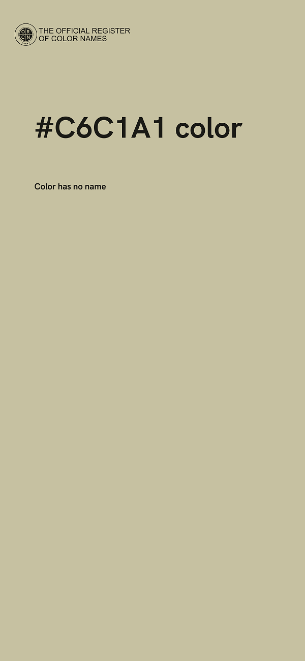 #C6C1A1 color image