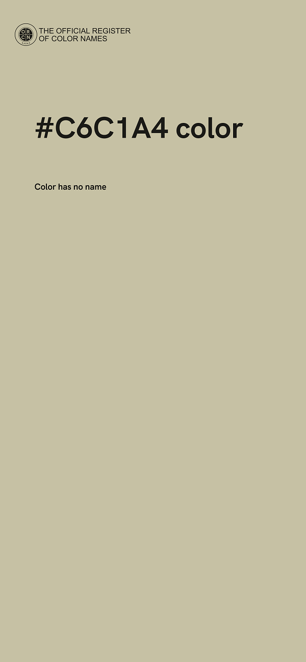 #C6C1A4 color image