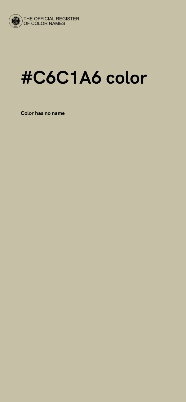 #C6C1A6 color image