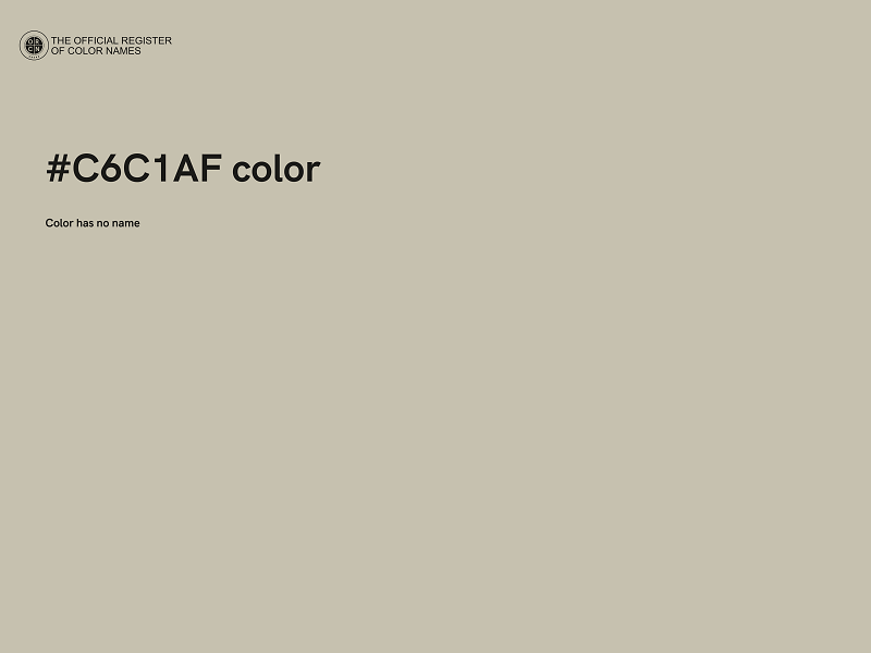 #C6C1AF color image