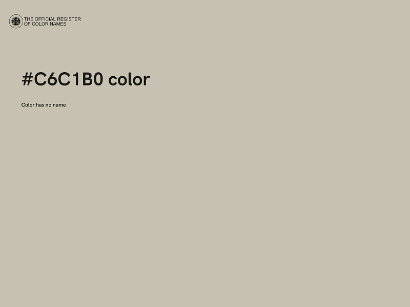 #C6C1B0 color image