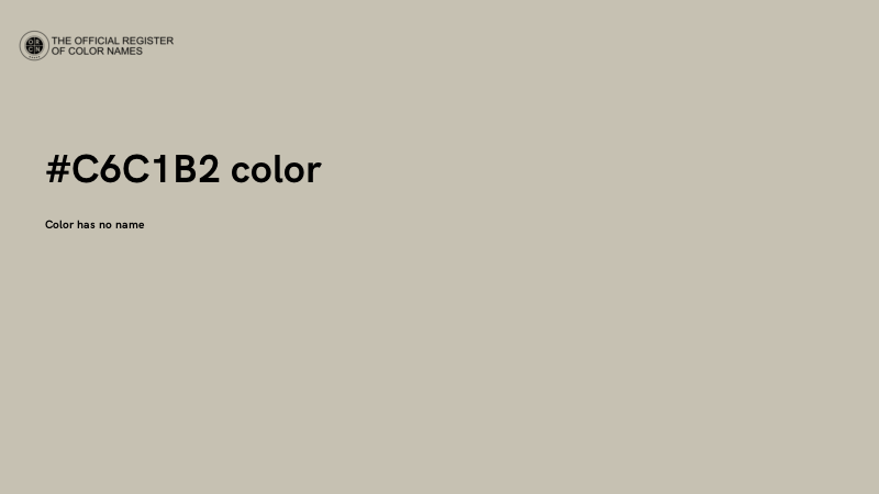 #C6C1B2 color image