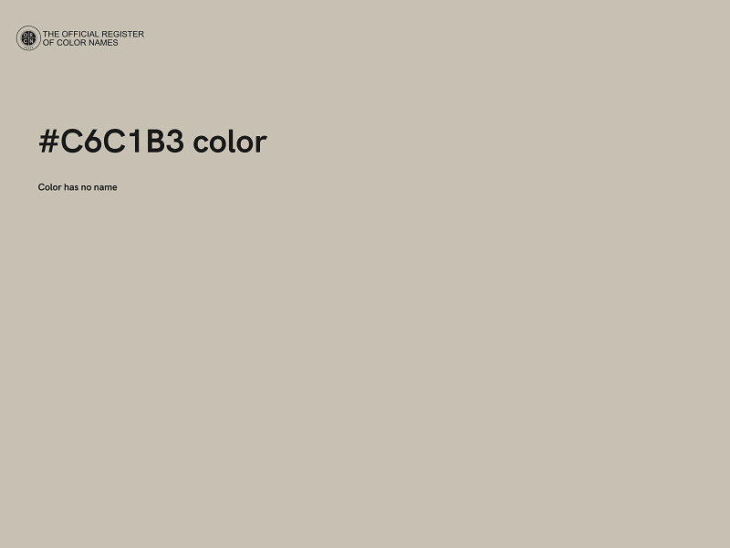 #C6C1B3 color image