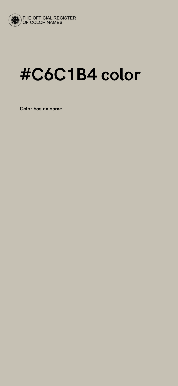 #C6C1B4 color image