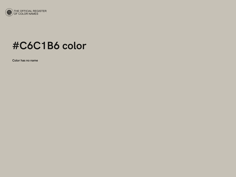 #C6C1B6 color image