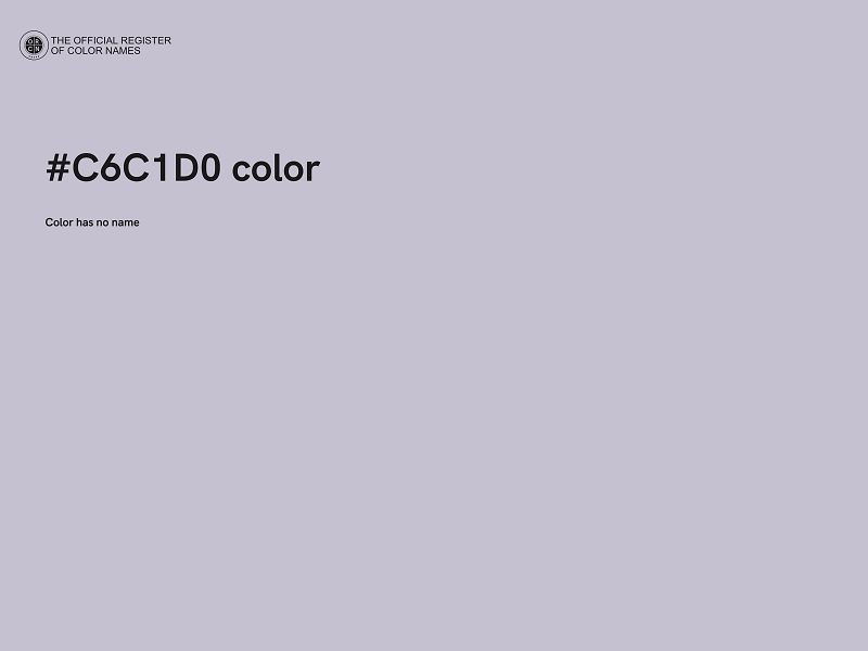 #C6C1D0 color image