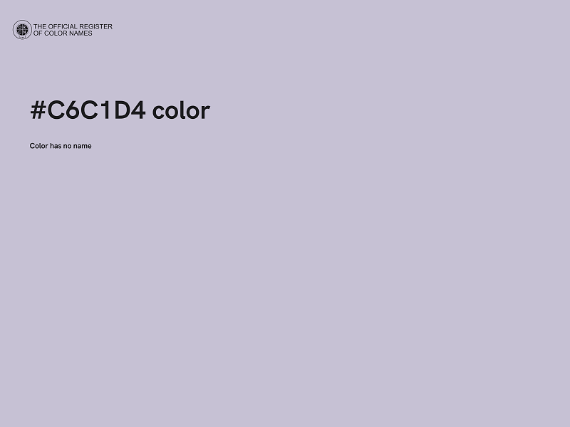 #C6C1D4 color image