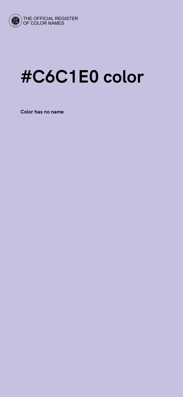 #C6C1E0 color image
