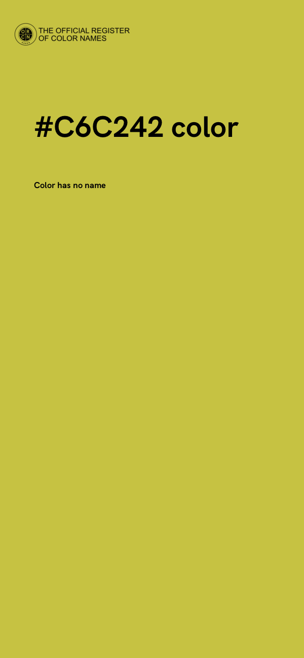 #C6C242 color image