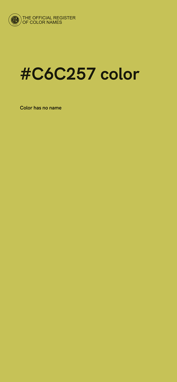 #C6C257 color image