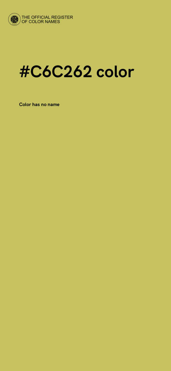 #C6C262 color image
