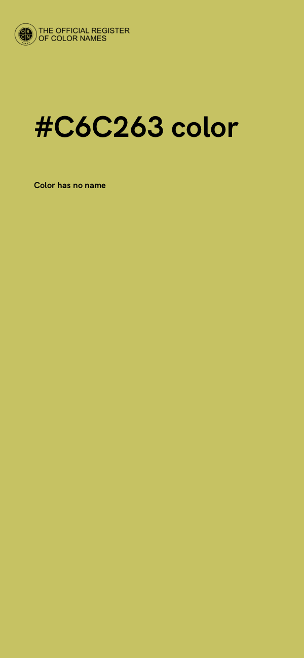 #C6C263 color image
