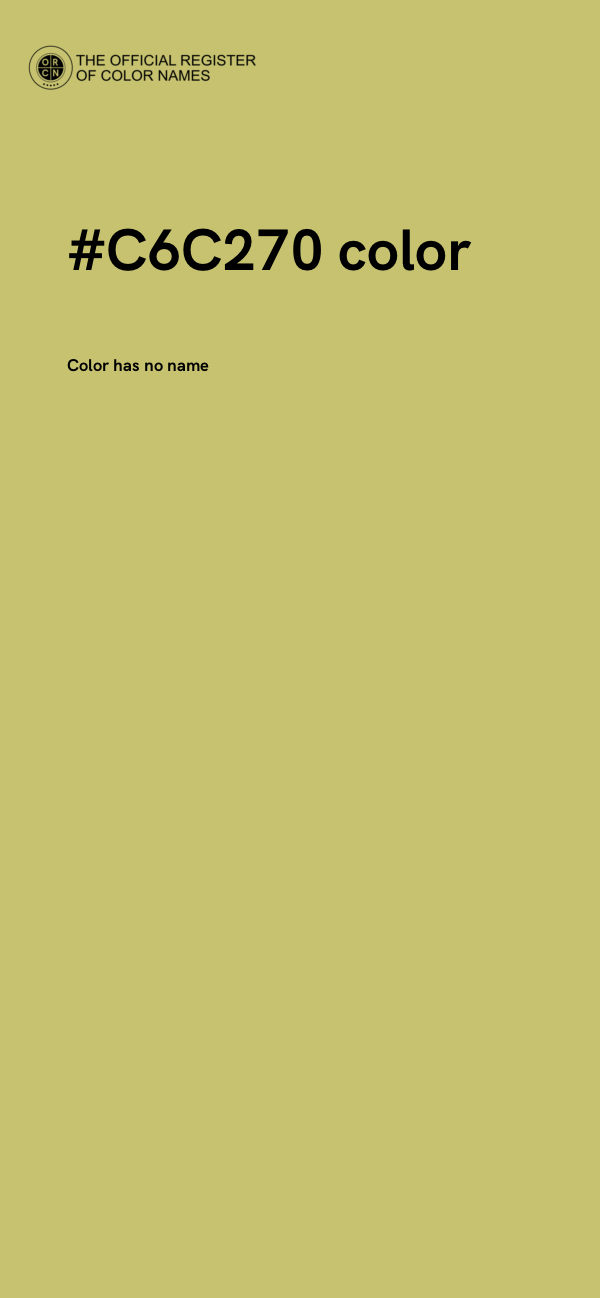 #C6C270 color image