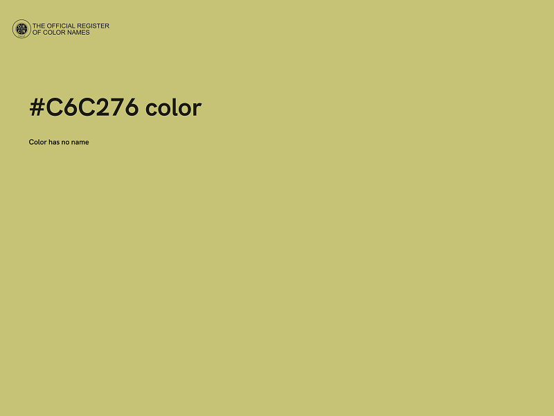 #C6C276 color image