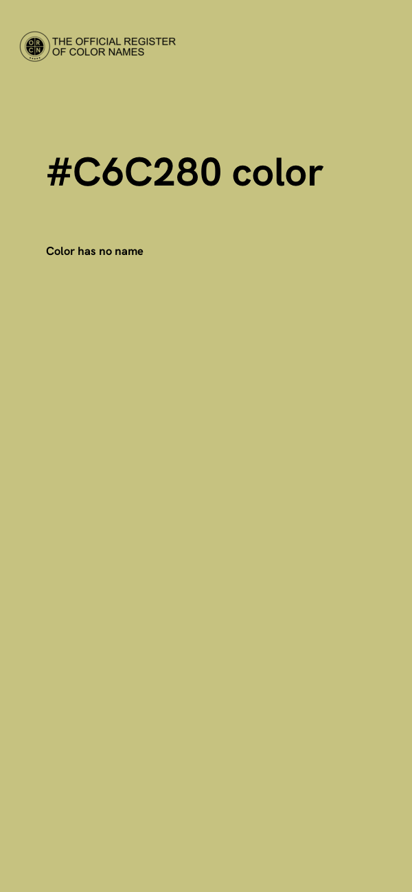 #C6C280 color image
