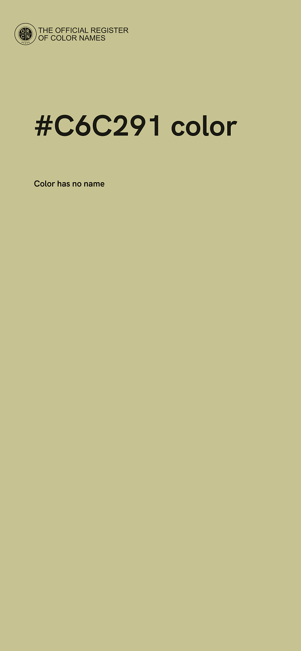 #C6C291 color image