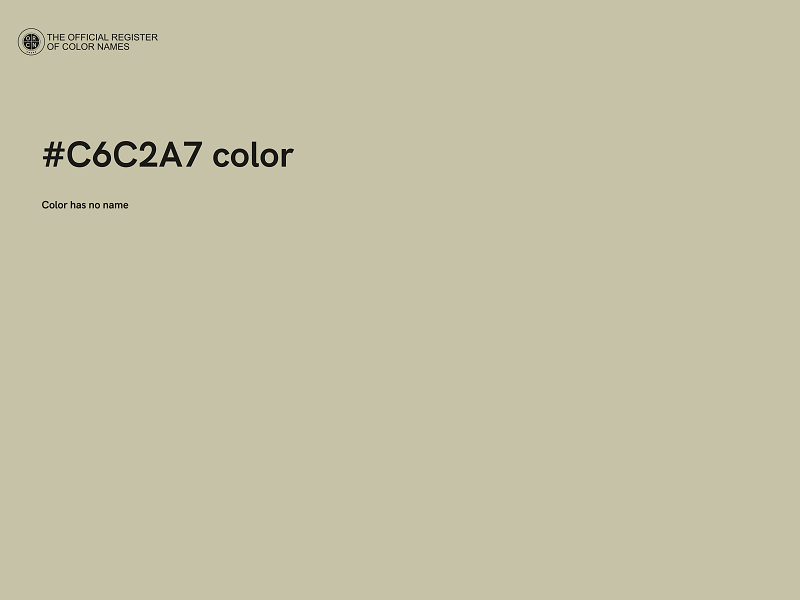 #C6C2A7 color image