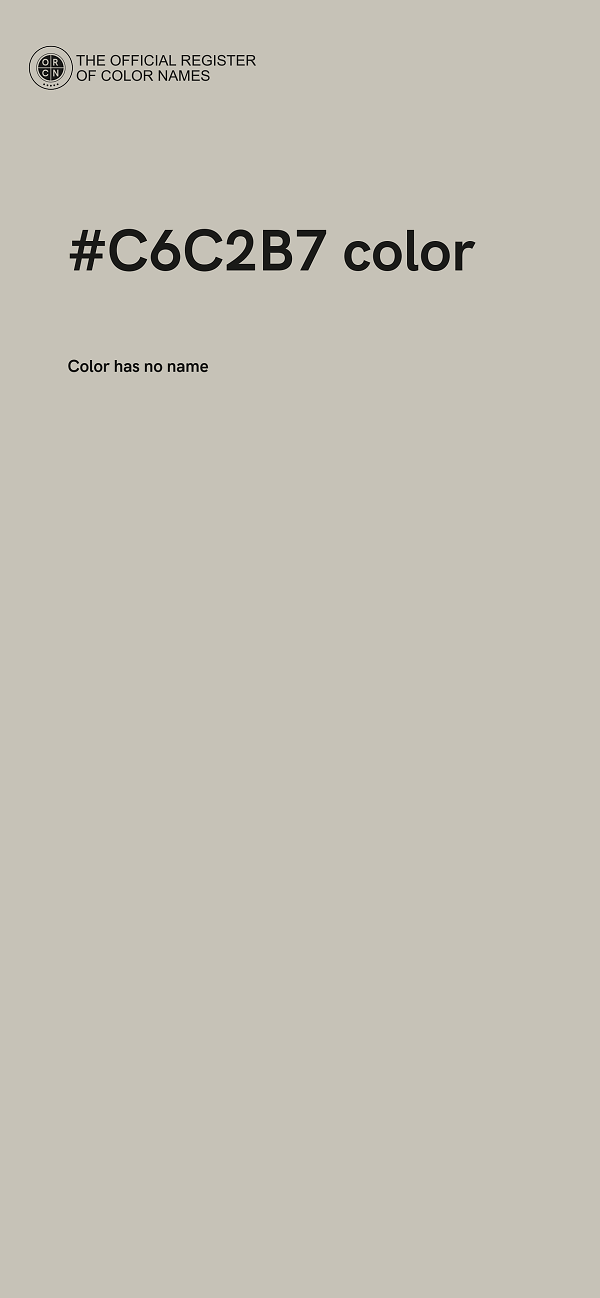 #C6C2B7 color image