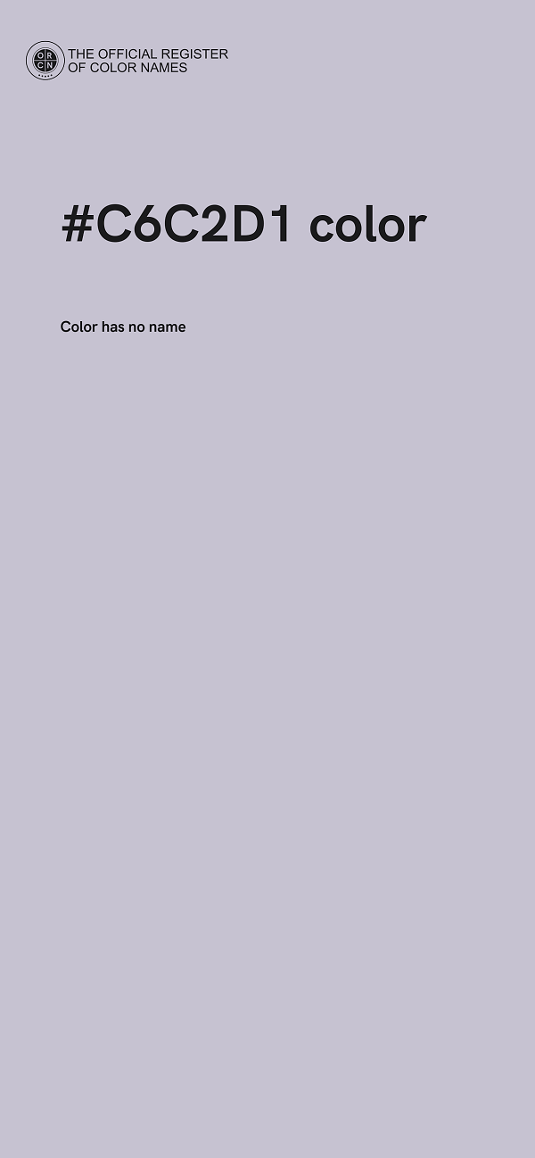 #C6C2D1 color image