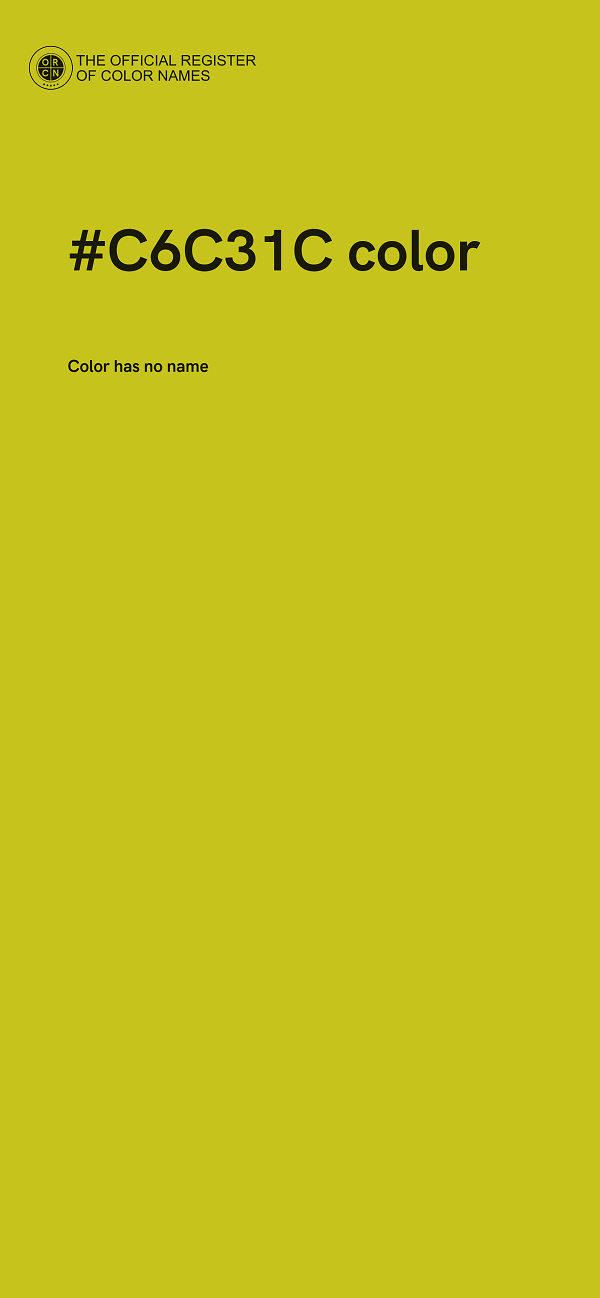#C6C31C color image
