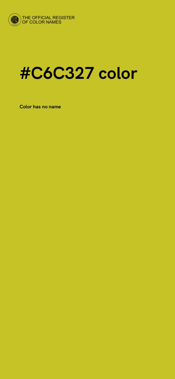 #C6C327 color image