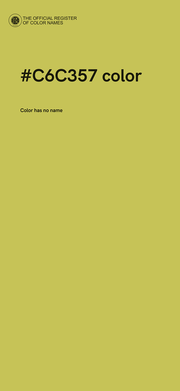 #C6C357 color image