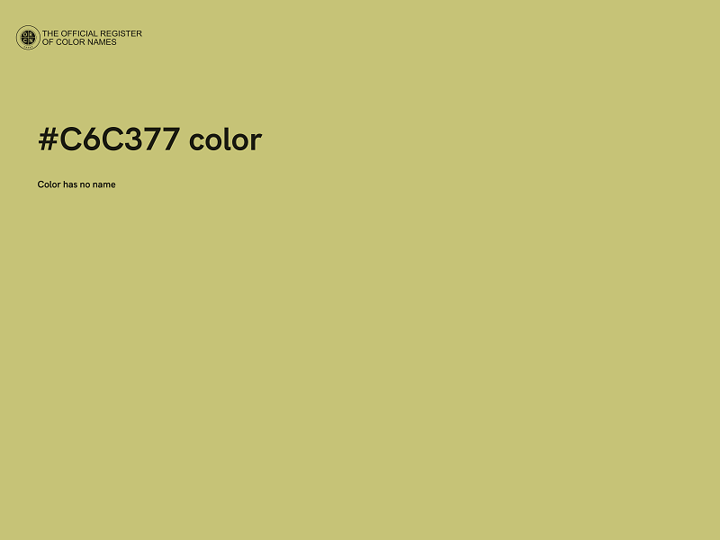 #C6C377 color image