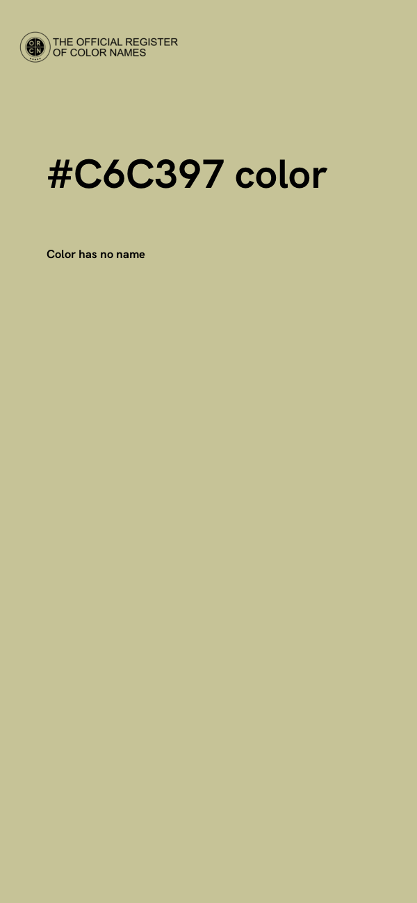 #C6C397 color image