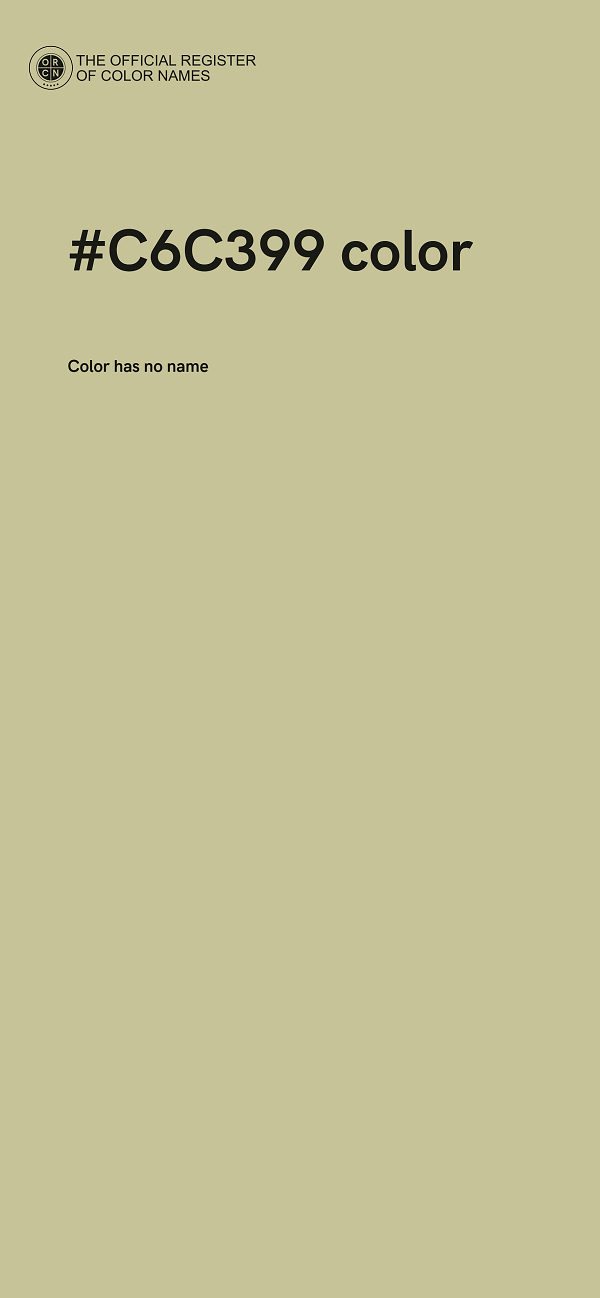 #C6C399 color image