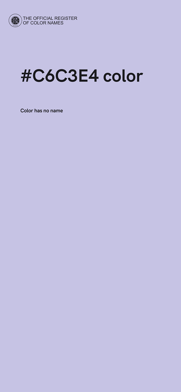 #C6C3E4 color image