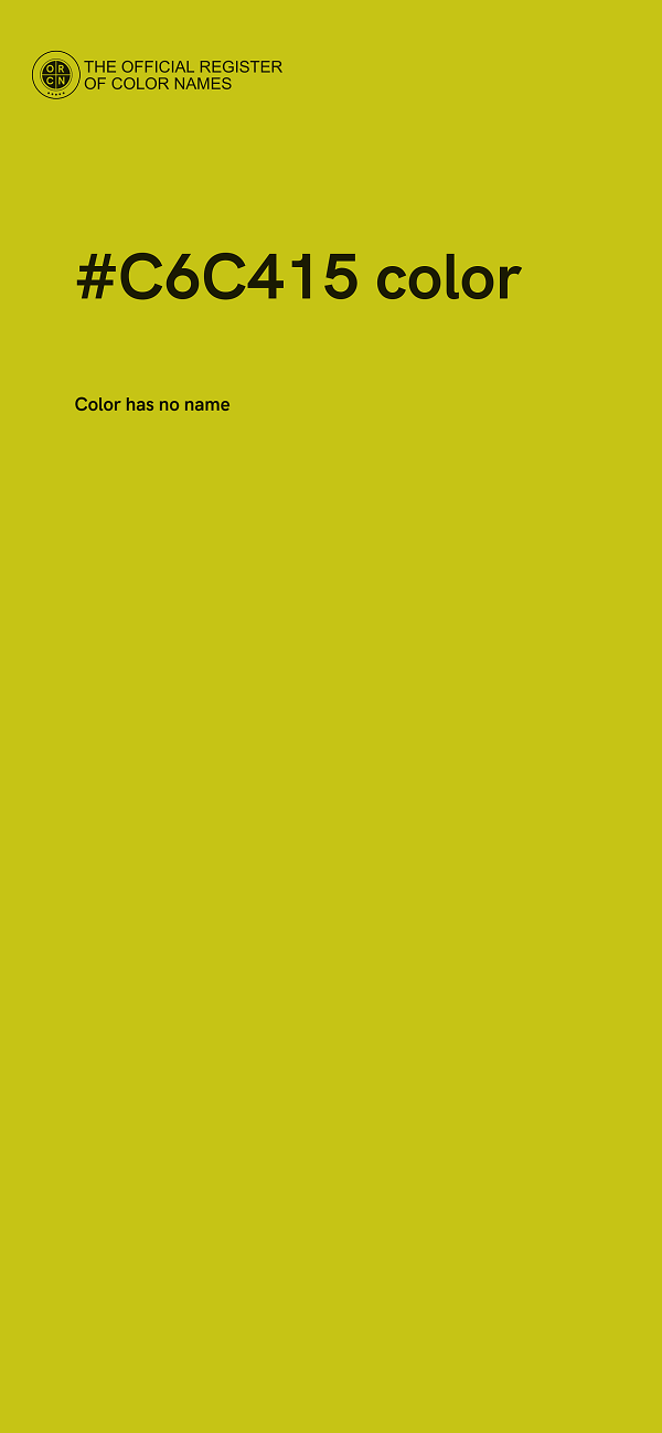 #C6C415 color image