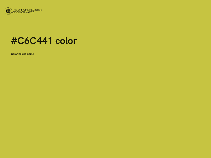 #C6C441 color image