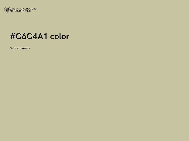 #C6C4A1 color image