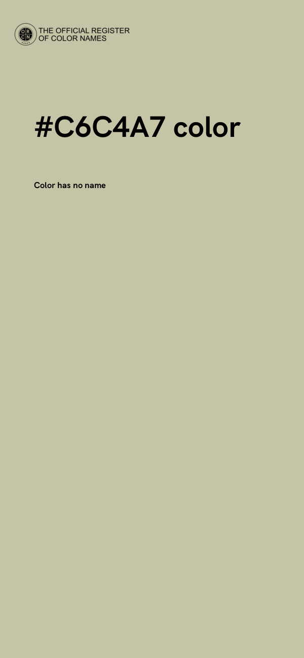 #C6C4A7 color image