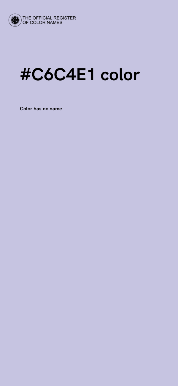 #C6C4E1 color image